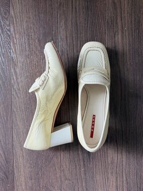 Prada Linea Rossa 2000s heeled loafers